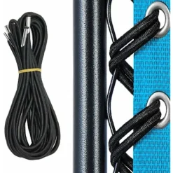 Stolar>Dragrep, gummiband, tillbehör för vikstol (svart export (ett set med 2 långa och 2 korta))