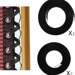 Stolar>Dragrep, gummiband, tillbehör för vikstol (svart export (ett set med 2 långa och 2 korta))
