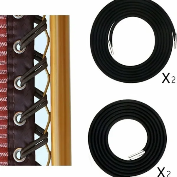 Stolar>Dragrep, gummiband, tillbehör för vikstol (svart export (ett set med 2 långa och 2 korta))