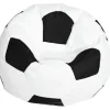 Sittsäckar>/EA/Fotboll Oxford Tyg Barn Sittsäck Överdrag För Barn Gosedjursförvaring 3 Färger Att Välja Mellan - Vit 80cm - I lager - Bra