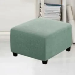 Sittpuffar>/EA/Stretch Överdrag, Fyrkantiga Spandex Tygskydd för Förvaring