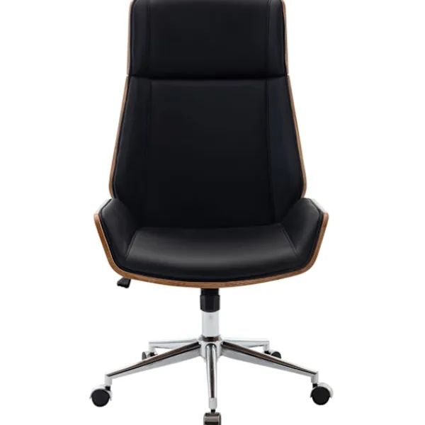 BellaFurn Kontorsmöbler>Elegant kontorsstol - Ergonomisk kontorsstol - faux läderklädsel, höjdjusterbar
