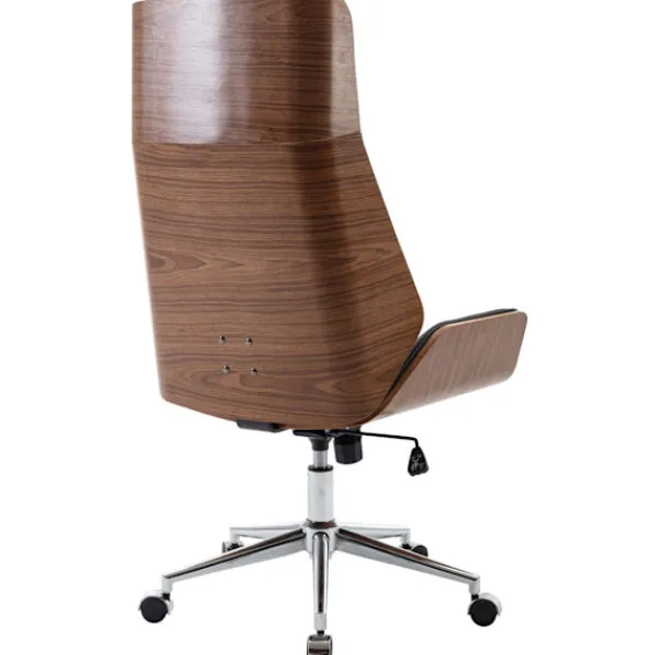 BellaFurn Kontorsmöbler>Elegant kontorsstol - Ergonomisk kontorsstol - faux läderklädsel, höjdjusterbar