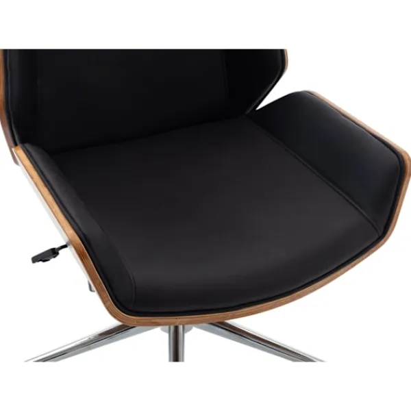 BellaFurn Kontorsmöbler>Elegant kontorsstol - Ergonomisk kontorsstol - faux läderklädsel, höjdjusterbar