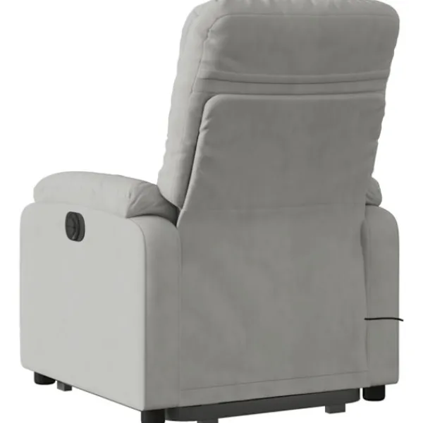 vidaXL Fåtöljer>Elektrisk massagefåtölj med uppresningshjälp mikrofibertyg