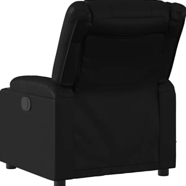 vidaXL Fåtöljer>Elektrisk massagefåtölj svart konstläder