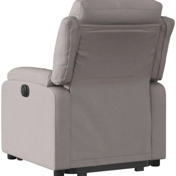 vidaXL Fåtöljer>Elektrisk reclinerfåtölj med uppresningshjälp taupe tyg