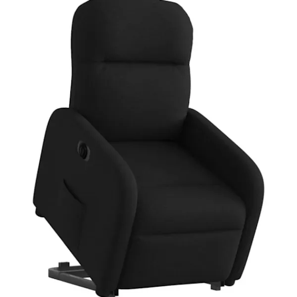 vidaXL Fåtöljer>Elektrisk reclinerfåtölj med uppresningshjälp svart tyg