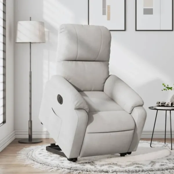 vidaXL Fåtöljer>Elektrisk reclinerfåtölj med uppresningshjälp mikrofibertyg