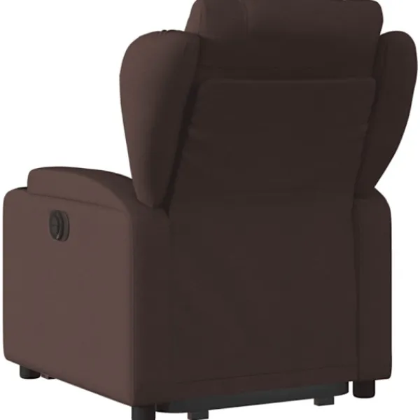 vidaXL Fåtöljer>Elektrisk reclinerfåtölj med uppresningshjälp brun tyg