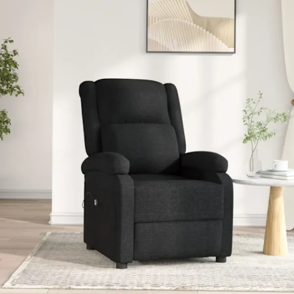 vidaXL Fåtöljer>Elektrisk reclinerfåtölj svart tyg
