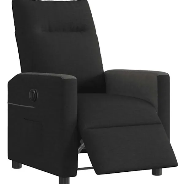 vidaXL Fåtöljer>Elektrisk reclinerfåtölj svart tyg