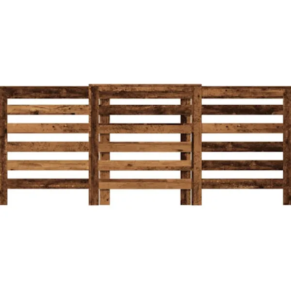 vidaXL Hyllor>Elementskydd åldrat trä 205x21,5x83,5 cm konstruerat trä