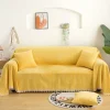 ATELA Soffor>Enfärgad chenille soffa handduk cover halkfritt förtjockat cover 180*150cm (örngott ingår ej)