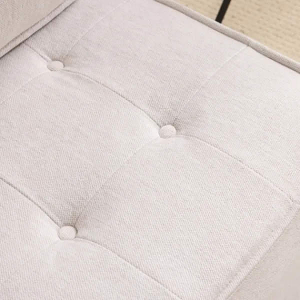 Soffor>Enkel soffa & sittpuff kombination: Flexibel sittlösning för vardagsrum, sovrum, gästrum eller barnrum