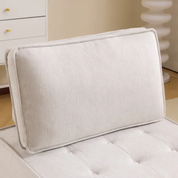 Soffor>Enkel soffa & sittpuff kombination: Flexibel sittlösning för vardagsrum, sovrum, gästrum eller barnrum