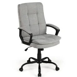 Northix Kontorsmöbler>Ergonomisk kontorsstol med armstöd & hjul Höjdjusterbar snurrstol Datorstol