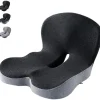 Stolar>Ergonomisk sittdyna i memory foam - L-formad sittdyna med ländryggsstöd och skydd för svanskotan, lämplig för både kontor och hemmabruk.