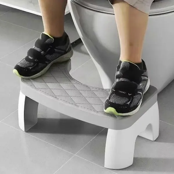 Pallar>Ergonomisk toalettpall för vuxna, barn, gravida kvinnor - Halkfri, bärbar squat-toalett med R
