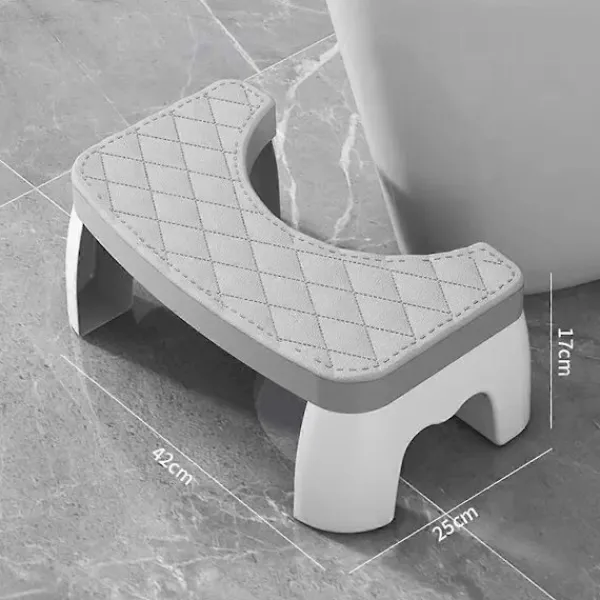 Pallar>Ergonomisk toalettpall för vuxna, barn, gravida kvinnor - Halkfri, bärbar squat-toalett med R