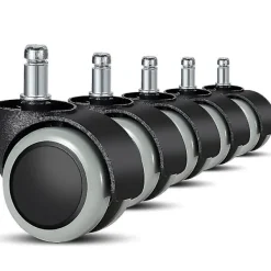 Kontorsmöbler>Ersättningshjul för kontorsstol för hårda golv - 5-pack - 11 mm / 22 mm - För gamingstolar, snurrstolar, Pr