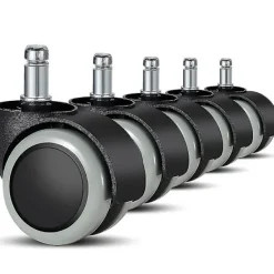 Kontorsmöbler>Ersättningshjul för kontorsstolar på hårda golv - 5-pack - 11 mm / 22 mm - För gamingstolar, snurrstolar, Pr{HH}
