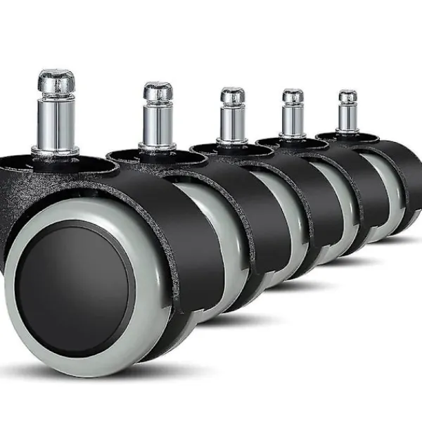Kontorsmöbler>Ersättningshjul för kontorsstolar på hårda golv - 5-pack - 11 mm / 22 mm - För gamingstolar, snurrstolar, Pr{HH}