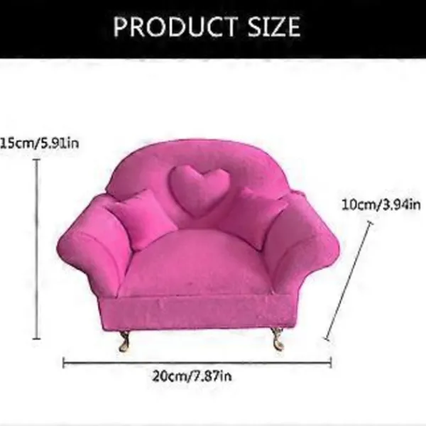 Sminkbord>Europainspirerad Smyckeshållare Unik Plysch Smyckesdisplay Soffa Europeiska Minimöbler för Elegant Dekoration