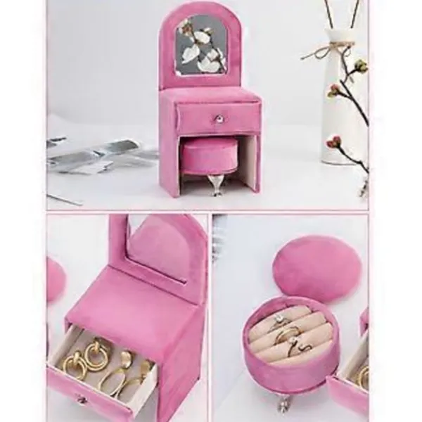 Sminkbord>Europainspirerad Smyckeshållare Unik Plysch Smyckesdisplay Soffa Europeiska Minimöbler för Elegant Dekoration