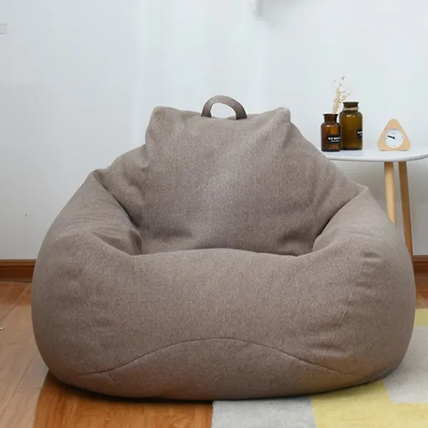 LAIQIANKUA Sittsäckar>Extra Large Bean Bag Stolar Soffa Cover Lazy Lounger För Vuxna Barn Inomhus 100 * 120cm