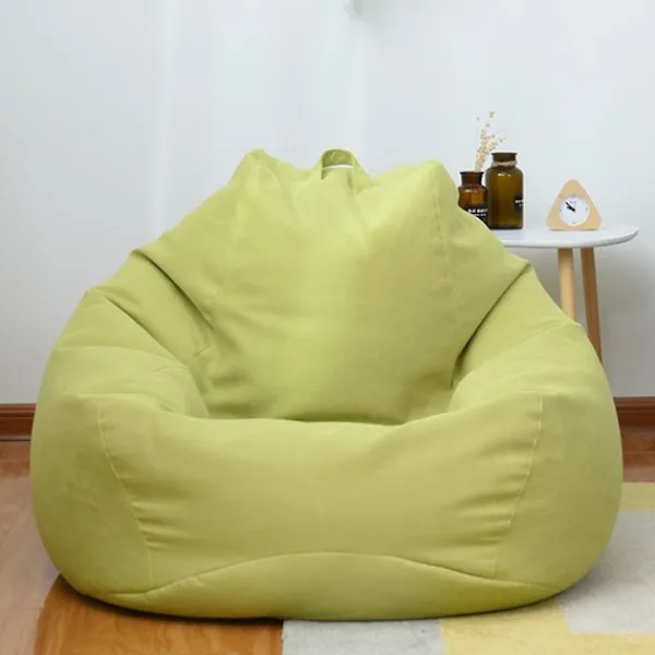 LAIQIANKUA Sittsäckar>Extra Large Bean Bag Stolar Soffa Cover Lazy Lounger För Vuxna Barn Inomhus 100 * 120cm