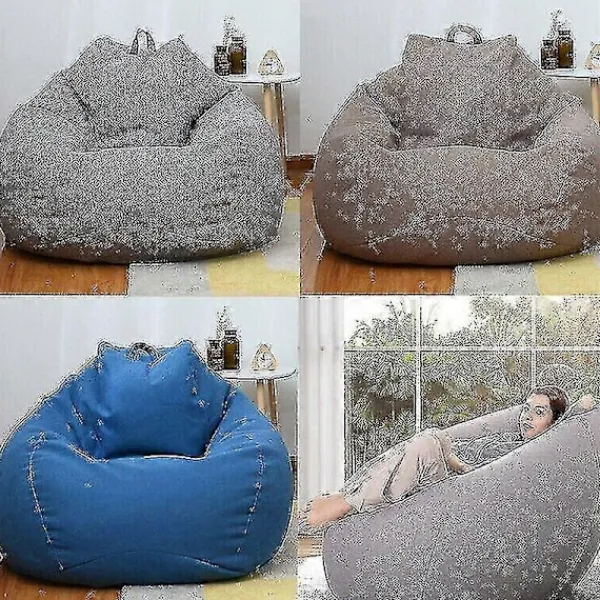 Sittsäckar>Extra Stora Sittsäckar Sofföverdrag Inomhus Lazy Lounger För Vuxna Barn (Inget fyllnadsmaterial)