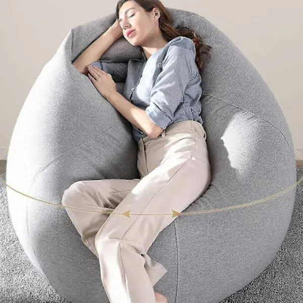 Sittsäckar>Extra Stora Sittsäckar Sofföverdrag Inomhus Lazy Lounger För Vuxna Barn