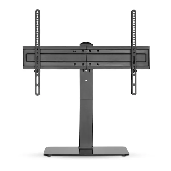 Nedis Tv-Bänkar>Fast TV Stand | 37 - 70 " | Maximal skärmvikt som stöds: 40 kg | Justerbar förinställda höjder | Härdat glas / Stål | Svart