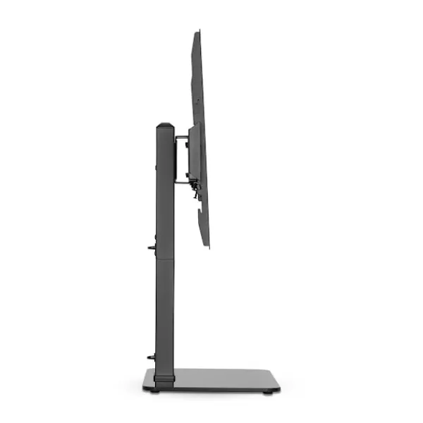 Nedis Tv-Bänkar>Fast TV Stand | 37 - 70 " | Maximal skärmvikt som stöds: 40 kg | Justerbar förinställda höjder | Härdat glas / Stål | Svart