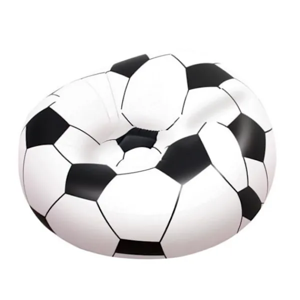BESTWAY Sittsäckar>Fauteuil gonflable Beanles fotbollsstol - Svartvitt