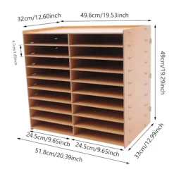 OEM Kontorsmöbler>Filorganisatör, 9 nivåer, 18 fack, modern design,Brun
