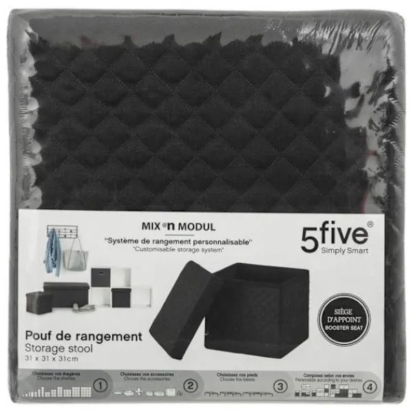 5 FIVE SIMPLY SMART Sittpuffar>5five - hopfällbar pouf 31x31cm "mix n' modul"