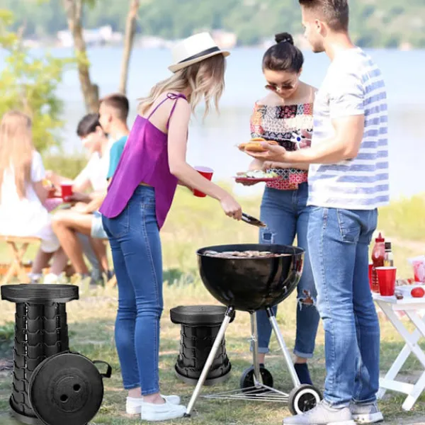 Pallar>Fällbar Pall, Bärbar Fällbar Pall, Fällbar Sittplats, Campingpallar, Teleskopisk Pall, Höjdjusterbar Sittplats för Vandring, Fiske, Grillning, Resor | Fyndiq