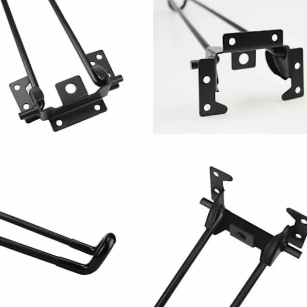 Soffbord>Fällbara bordsben 4-pack Hårnålsformade fällbara bordsben 52 cm höjd Svart Hög hållfasthet Lätt att installera Fällbart soffbordsben
