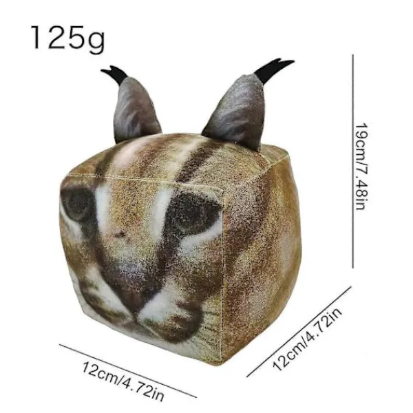 Sittpuffar>Floppa Plysch, stor Floppa Plysch Tecknad Katt Plyschleksak, Floppa Leksak Plysch Stoppning, 19 cm Hög, mjuk och söt för vänner och fans
