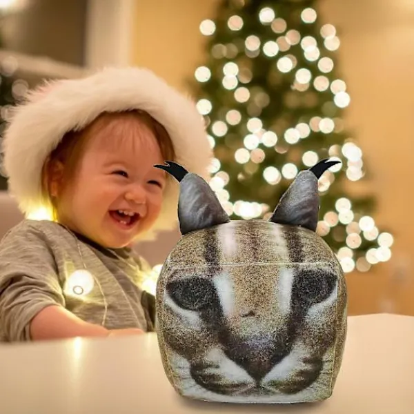 Sittpuffar>Floppa Plysch, stor Floppa Plysch Tecknad Katt Plyschleksak, Floppa Leksak Plysch Stoppning, 19 cm Hög, mjuk och söt för vänner och fans