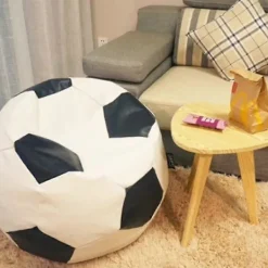 Sittsäckar>Fotboll Oxford Tyg Barn Sittsäck Överdrag För Barn Gosedjursförvaring 3 Färger Att Välja Mellan - Vit 80cm - I lager - Bra