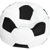 Sittsäckar>Fotboll Oxfordduk Barn Beanbag Cover För Barn Plyschdjursförvaring 3 Färger Att Välja - Vit 80cm - I lager