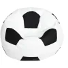 Sittsäckar>Fotboll Oxfordduk Barn Beanbag Cover För Barn Plyschdjursförvaring 3 Färger Att Välja - Vit 80cm - Utmärkt