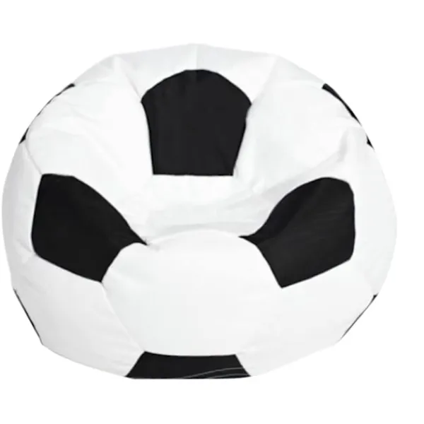 Sittsäckar>Fotboll Oxfordduk Barn Beanbag Cover För Barn Plyschdjursförvaring 3 Färger Att Välja - Vit 80cm - Utmärkt