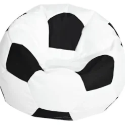 Sittsäckar>Fotboll Oxfordduk Barn Beanbag Cover För Barn Plyschdjursförvaring 3 Färger Att Välja - Vit 80cm - Utmärkt