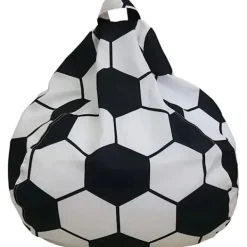 Sittsäckar>Fotbolls-sittsäcksöverdrag för barn utan fyllning, sittsäcksöverdrag för vuxna, barnstorlek - Stor förvaring av gosedjur 60x70cm Utan Fyllning