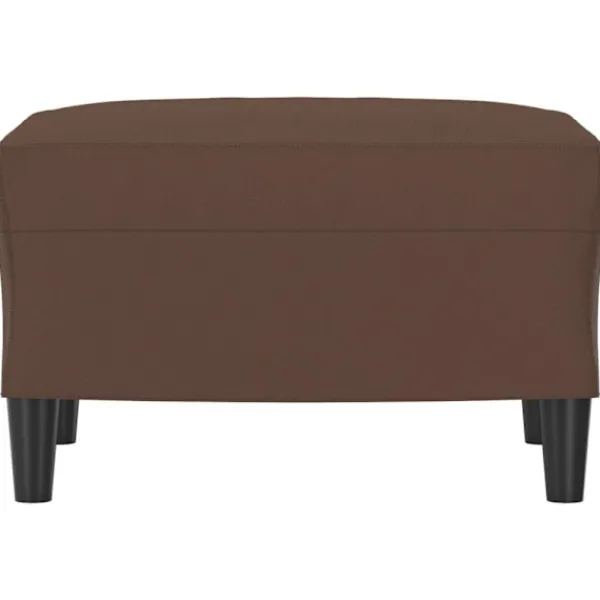 vidaXL Pallar>Fotpall brun 60x50x41 cm konstläder