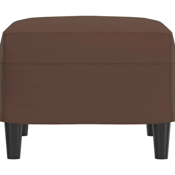 vidaXL Pallar>Fotpall brun 60x50x41 cm konstläder